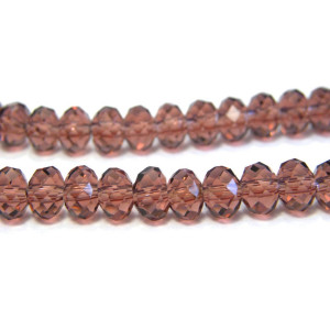 Facettierte Glas Briolette Perlen, Glasrondelle 6m... Facettierte Glas Briolette Perlen, Glasrondelle 6m...