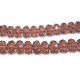 6 mm Faceted Flat Round Glass Beads (Rondelle Beads) - Amethyst