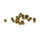 2 mm Faceted Mini Flat Round Glass Beads (Rondelle Beads) - Gold Metallic