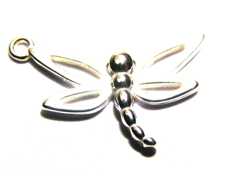 Sterlingsilber Libelle Charm Anhänger 22 mm