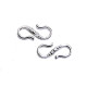 15 mm Large 925 Sterling Silver S-Hook Clasp with Pattern 15 mm Large 925 Sterling Silver S-Hook Clasp with Pattern