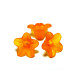 10 x 4 mm (0.4 x 0.2 inch) Small Acrylic Plastic Flower Beads - Flower Bead Caps - Mixed or Single Colours