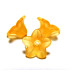 10 x 4 mm (0.4 x 0.2 inch) Small Acrylic Plastic Flower Beads - Flower Bead Caps - Mixed or Single Colours