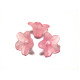 10 x 4 mm (0.4 x 0.2 inch) Small Acrylic Plastic Flower Beads - Flower Bead Caps - Mixed or Single Colours