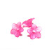10 x 4 mm (0.4 x 0.2 inch) Small Acrylic Plastic Flower Beads - Flower Bead Caps - Mixed or Single Colours