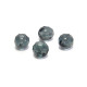 8 mm Tschechische feuerpolierte Glasschliffperlen - Light Montana Blue