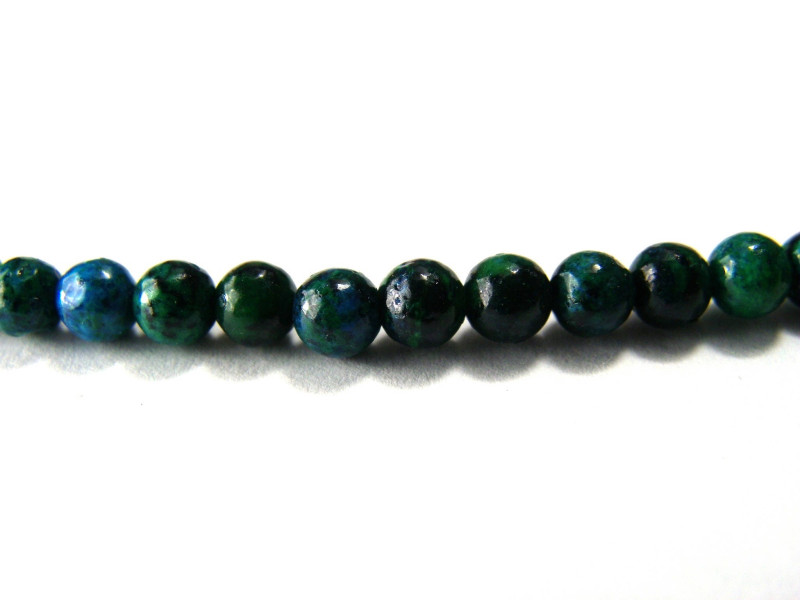 4 mm Small Round Natural Chrysocolla Real Gemstone Beads (Strand or Loose) 4 mm Small Round Natural Chrysocolla Real Gemstone Beads (Strand or Loose)