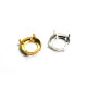 Round EfSa Sew-on Settings for Round 14 mm Rivoli Stones - Silver, Gold plated - 2 pc