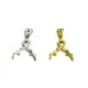25 mm Solid Sterling Silver 925 Pendant Pinch Bail - Silver or 24k Gold plated