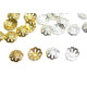 Große florale Perlkappen 8,5 mm - Silber, Gold - 50 Stück