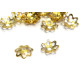 6 mm Kleine florale Perlkappen 6 mm - Silber oder Gold (50 Stk.)
