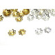 6 mm Kleine florale Perlkappen 6 mm - Silber oder Gold (50 Stk.)