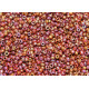 11/0 (2 mm) Round Glass Seed Beads, Round Rocailles  - Brown AB - 15 or 50 g