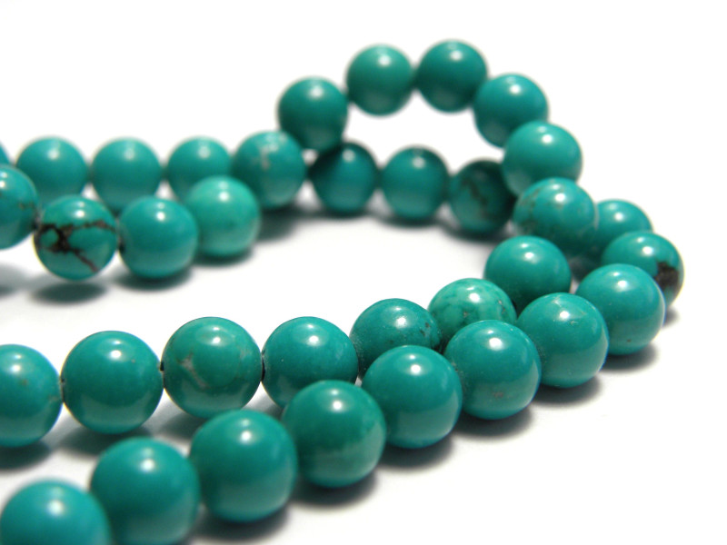 4 mm Small Round Polished Sinkiang Turquoise Beads 4 mm Small Round Polished Sinkiang Turquoise Beads