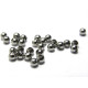 3 mm Small Round Steinless Steel Filler Beads - Silver - 50 Pc