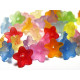 10 x 4 mm (0.4 x 0.2 inch) Small Acrylic Plastic Flower Beads - Flower Bead Caps - Mixed or Single Colours