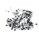 2 mm (6ss) Small Grade A Glass Hotfix Rhinestones Iron-On Stones - EU Quality (100 Pc.) Jet (Black)
