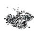 2 mm (6ss) Small Grade A Glass Hotfix Rhinestones Iron-On Stones - EU Quality (100 Pc.) Jet (Black)