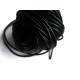 2 mm Thick HQ Round Real Leather Cord - Black