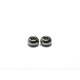 5 mm Donut Ring-Shaped Stainless Steel Spacer Metal Beads - Silver (20 pc.)