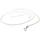 Kleine Halskette (Belcher Chain) mit Federringverschluss - 40 cm- Echtsilber 925
