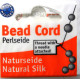 2m Griffin Natural Silk Bead Cord Perlseide mit Nadel - DUNKELBLAU (alle Größen)