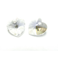 14 mm Swarovski® Heart Pendant (6228/6202) - Genuine Austrian Crystal - Crystal Moonlight (2 Pc.)