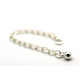 5 cm - 2 inch - 925 Sterling Silver Extension Chain with Ball