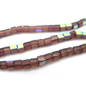4 mm Small Glass Cube Beads - Cubic Glass Beads - ...