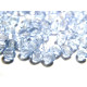 4 mm Small Round Faceted Fire-polished Czech Glass Beads - Light Sapphire - 30 or 100 pc