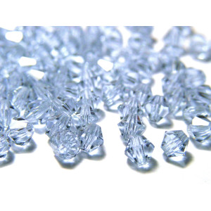 4 mm Czech MC Small Faceted Glass Bicone Beads - A...