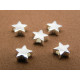 Kleine 925 Sterlingsilber Sterne, Mini-Sternperlen - 5 mm