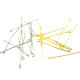38 mm Medium-Thickness Brass Eyepins - Platinum Silver, Gold or Rose Gold Plated - 100 Pc