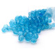 8 mm Round Faceted Fire-polished Czech Glass Beads - Aquamarine - 15 or 50 pc