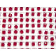 4 mm Swarovski® 5601 Würfel (4 Stk.) SIAM ROT