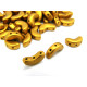 Arcos par Puca® - Bronze Gold Mat - 10g (~45 beads) - Moon-Shaped 3-hole Beads (5x10mm) Arcos par Puca® - Bronze Gold Mat - 10g (~45 beads) - Moon-Shaped 3-hole Beads (5x10mm)