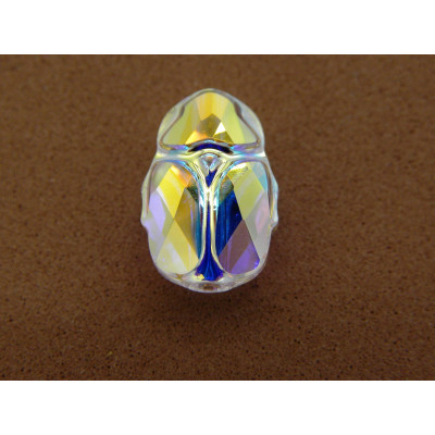 Swarovski® 5728 - Scarab Beetle Bead - 12 x 8 mm - Genuine Austrian Crystal - Crystal AB