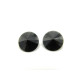 2x Swarovski® Runder Rivoli 14 mm (1122) - Jet Schwarz