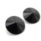 2x Swarovski® Runder Rivoli 14 mm (1122) - Jet Schwarz