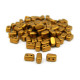 Ios par Puca® - Bronze Gold Mat - 10g (Approx. 85 beads) - Brick-Shaped 2-hole Czech Beads (5.5x2.5mm)