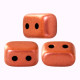 Ios par Puca® - Bronze Red Mat - 10g (Approx. 85 beads) - Brick-Shaped 2-hole Czech Beads (5.5x2.5mm)