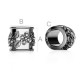 1 pc. Thick Sterling Silver 925 Cylinder Spacer Bead with Floral Design 7 mm - Large Hole