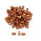 Ios par Puca® - Bronze Red Mat - 10g (Approx. 85 beads) - Brick-Shaped 2-hole Czech Beads (5.5x2.5mm)