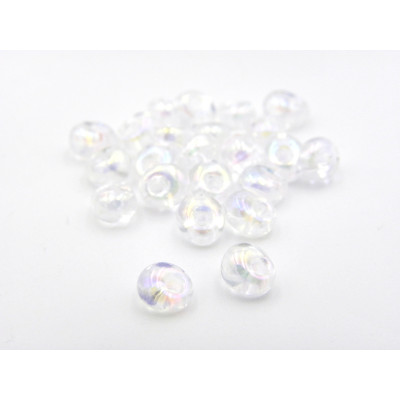 10 g (approx 115 pc.) Miyuki Magatama Beads (7x4 mm) - Crystal AB - MA2141