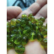 8 mm Large Round Fire-polished Glass Beads - Tourmaline Green