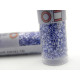 11/0 (1.6 x 1.3 mm) Miyuki Delica Japanese Seed Beads, Cylindrical Seed Beads - Lined Crystal Luster, Medium Blue - DB 243 -7