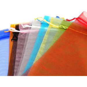 30x20 cm (12 x 8 inch) XL Plain Organza Gift Bags ...