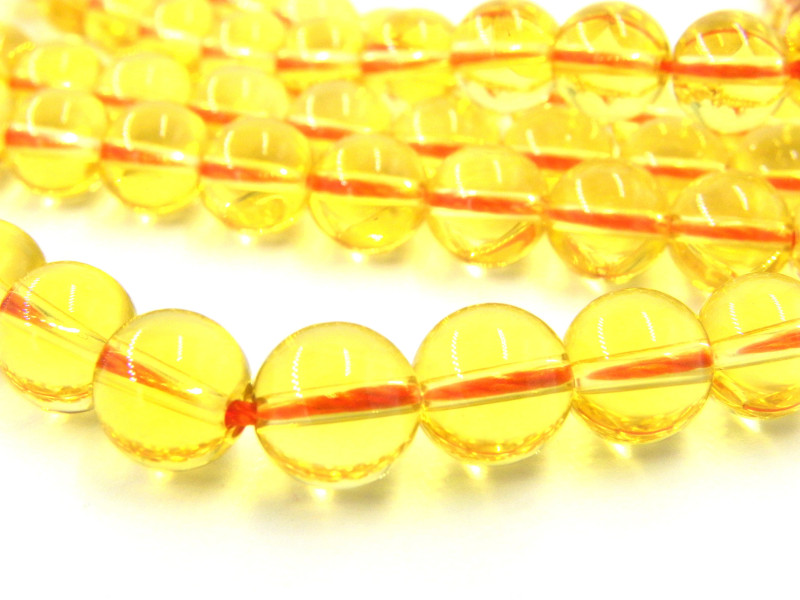 Klasse AA Runde Edelstein Citrinperlen 6 mm - Hohe Qualität