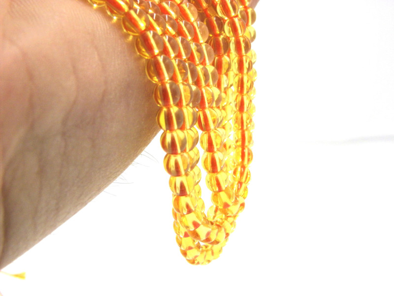 Klasse AA Runde Edelstein Citrinperlen 4 mm - Hohe Qualität