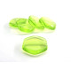 Hexagone® par Puca® - Peridot - 10 beads - Large Vintage Look Hexagon 1-hole Czech Beads (15 mm x 3 mm)
